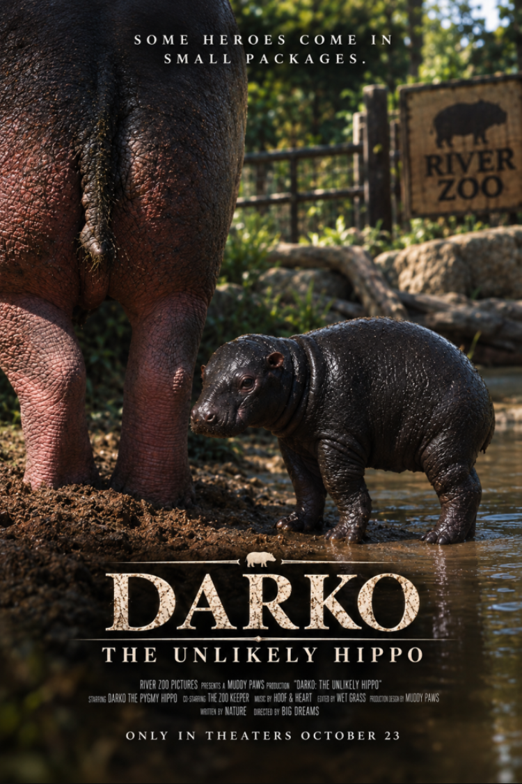 Darko, a baby pygmy hippo